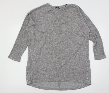 George Womens Grey  Knit Pullover Jumper Size M