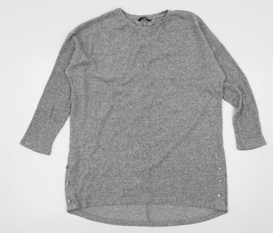 George Womens Grey  Knit Pullover Jumper Size M