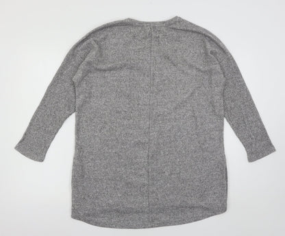 George Womens Grey  Knit Pullover Jumper Size M