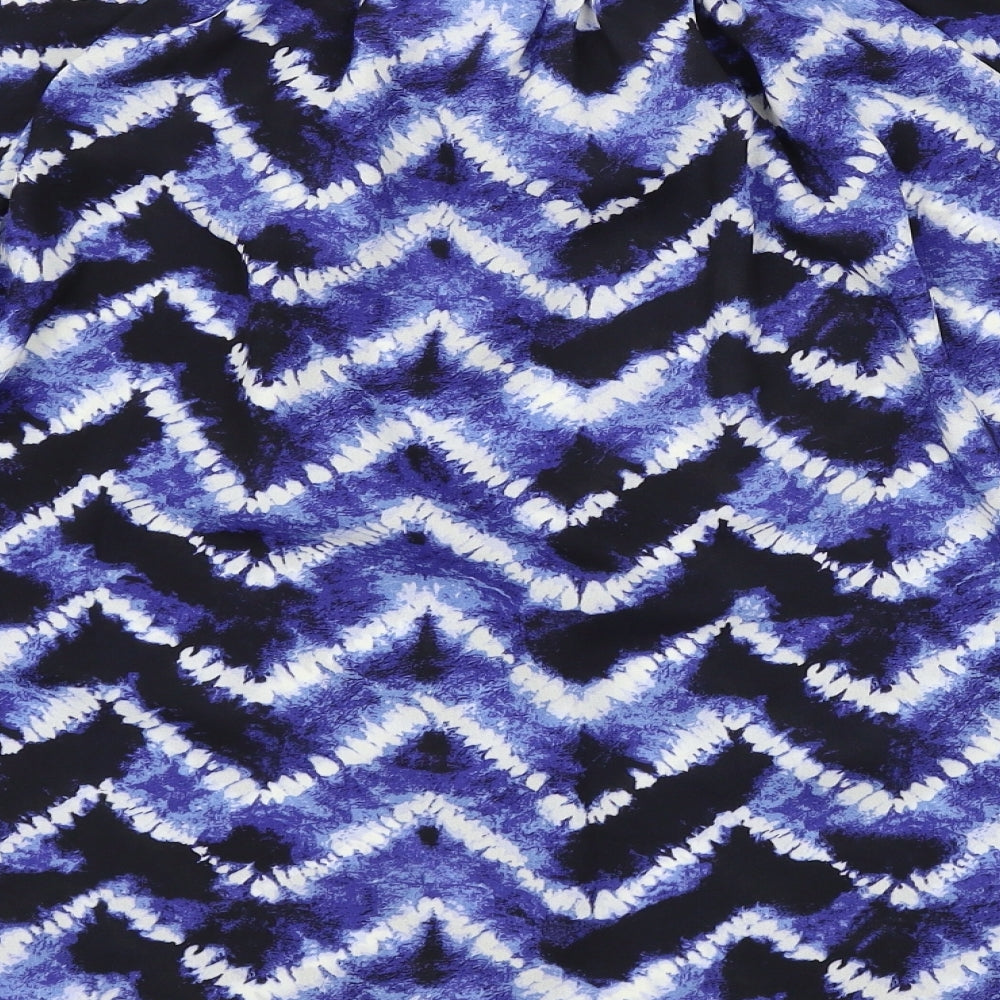 Womens UK Size 12 Peacocks Blue Basic Blouse