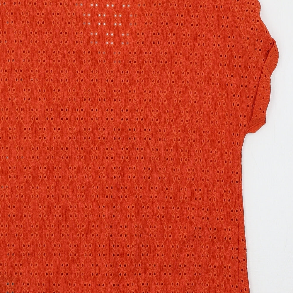 F&F Womens Orange   Basic T-Shirt Size 10