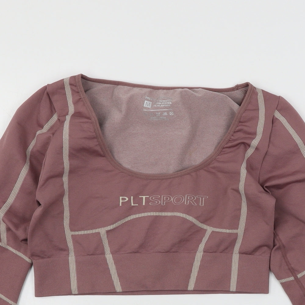 Womens UK Size M PRETTYLITTLETHING Purple Basic T-Shirt