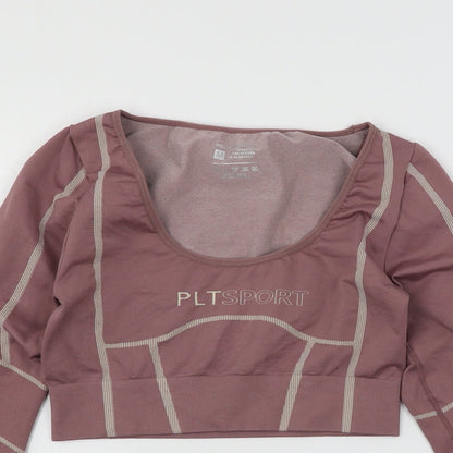 Womens UK Size M PRETTYLITTLETHING Purple Basic T-Shirt