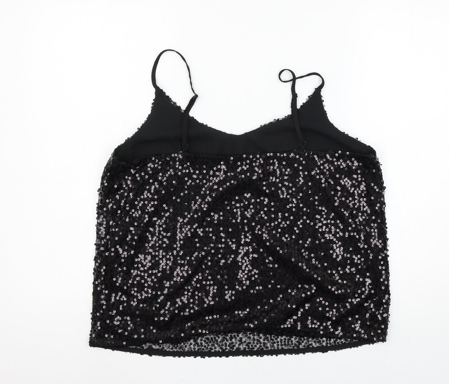 George Womens Black  Chiffon Camisole Tank Size 12