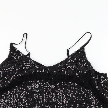 George Womens Black  Chiffon Camisole Tank Size 12