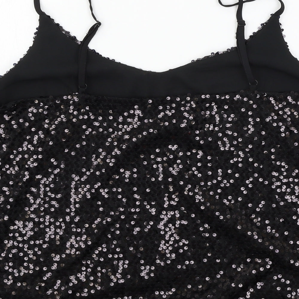 George Womens Black  Chiffon Camisole Tank Size 12