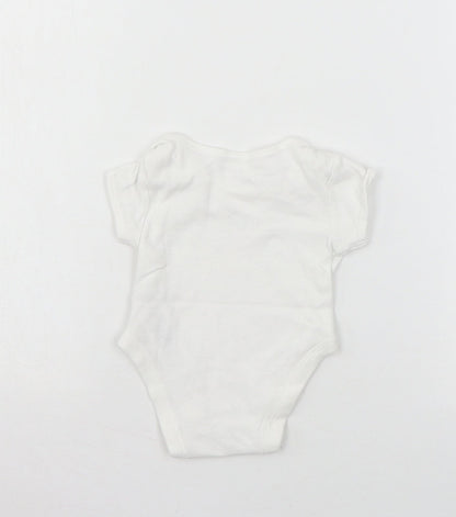 Disney Baby White  Jersey Babygrow One-Piece Size 0-3 Months  - Minnie Mouse