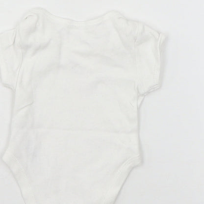 Disney Baby White  Jersey Babygrow One-Piece Size 0-3 Months  - Minnie Mouse