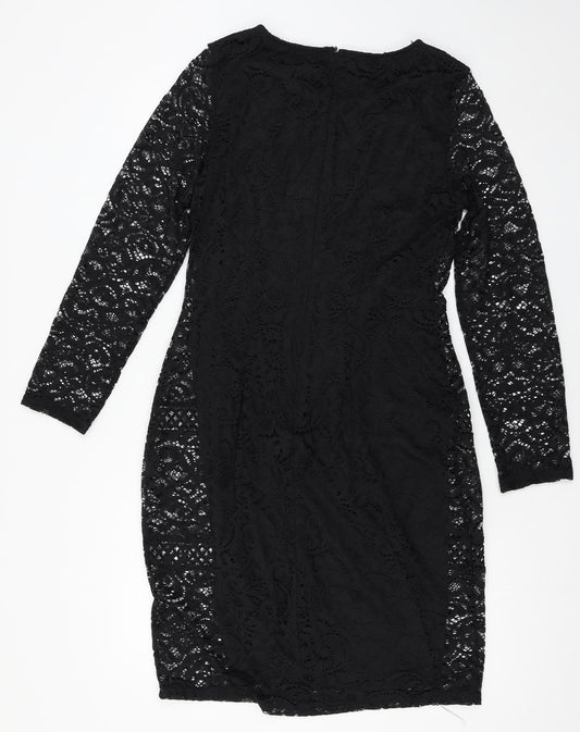 George Womens Black  Lace Bodycon  Size 12