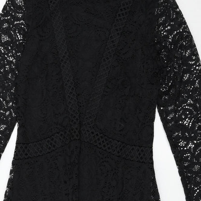 George Womens Black  Lace Bodycon  Size 12