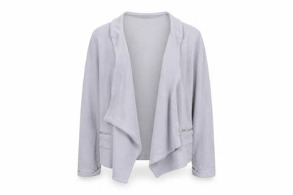 Front view of Wallis women’s blue knit cardigan jumper, size M