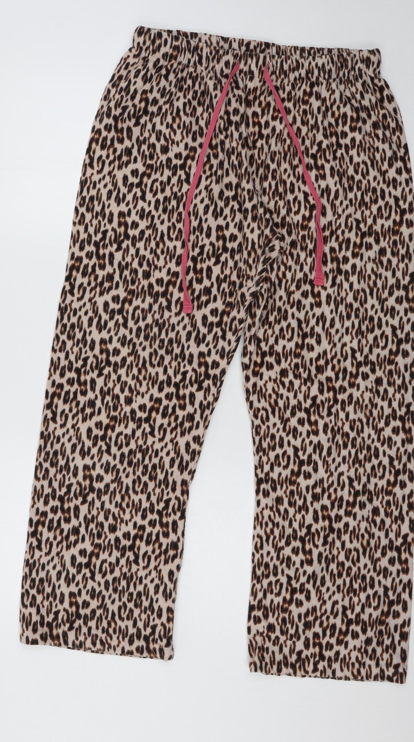 Love to Lounge Womens Brown Animal Print  Top Pyjama Top Size 14