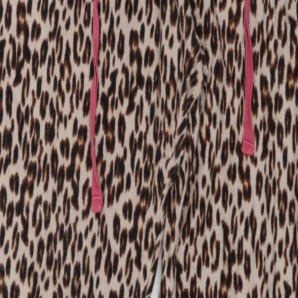 Love to Lounge Womens Brown Animal Print  Top Pyjama Top Size 14