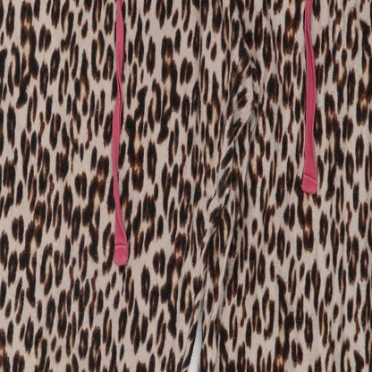 Love to Lounge Womens Brown Animal Print  Top Pyjama Top Size 14