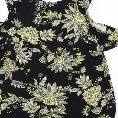 Womens UK Size 12 Preworn Black Basic Blouse