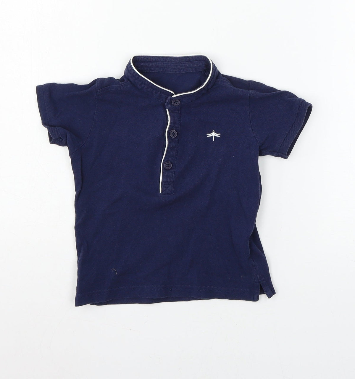 Additional front view of Matalan Baby Black Jersey Basic T-Shirt, size 18-24, Months