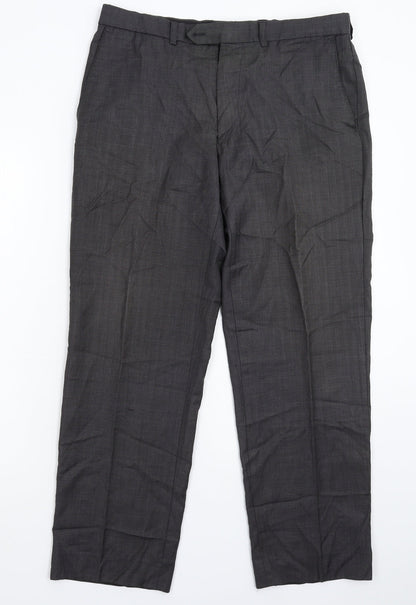 Marks and Spencer Mens Red   Dress Pants Trousers Size 34 L29 in