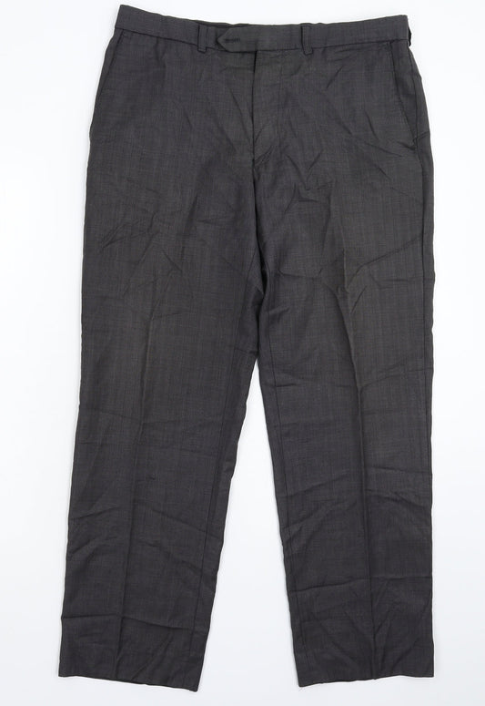 Marks and Spencer Mens Red   Dress Pants Trousers Size 34 L29 in