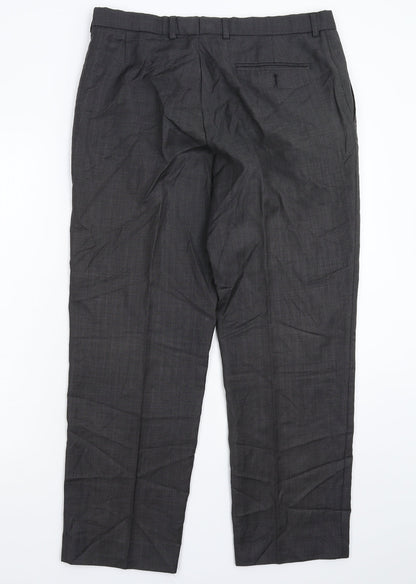 Marks and Spencer Mens Red   Dress Pants Trousers Size 34 L29 in