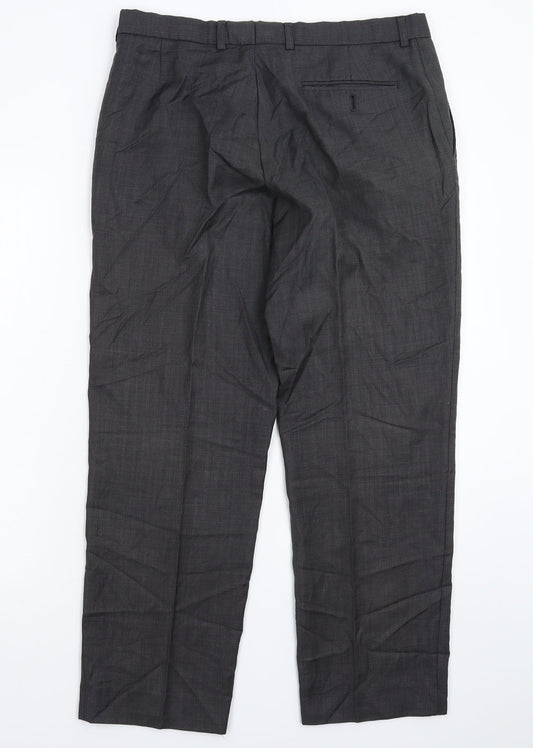 Marks and Spencer Mens Red   Dress Pants Trousers Size 34 L29 in