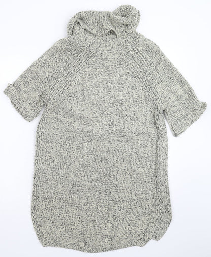 New Look Womens Grey  Knit Jumper Dress  Size L