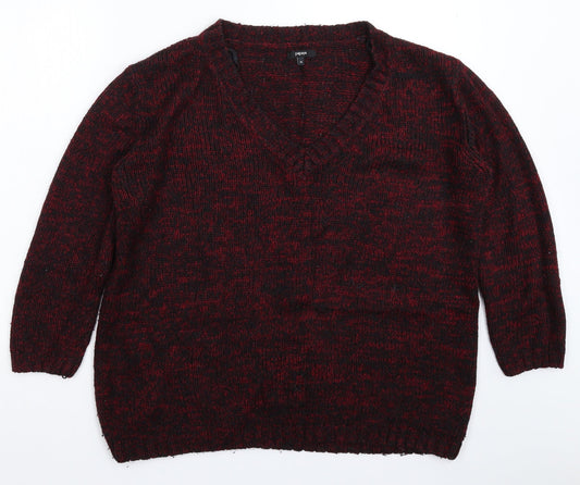 Womens UK Size 14 Papaya Red Pullover Jumper