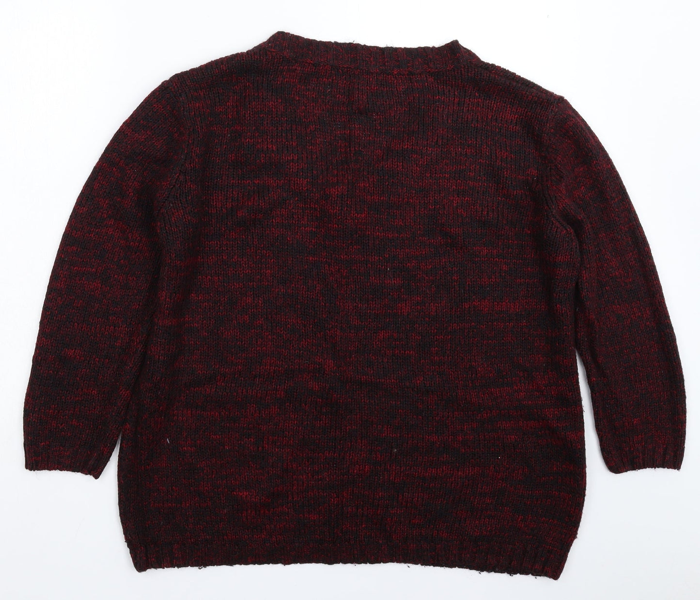 Womens UK Size 14 Papaya Red Pullover Jumper