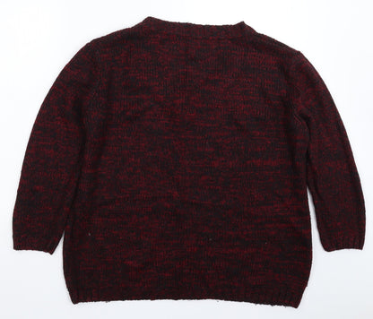 Womens UK Size 14 Papaya Red Pullover Jumper