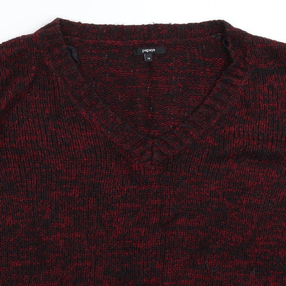 Womens UK Size 14 Papaya Red Pullover Jumper