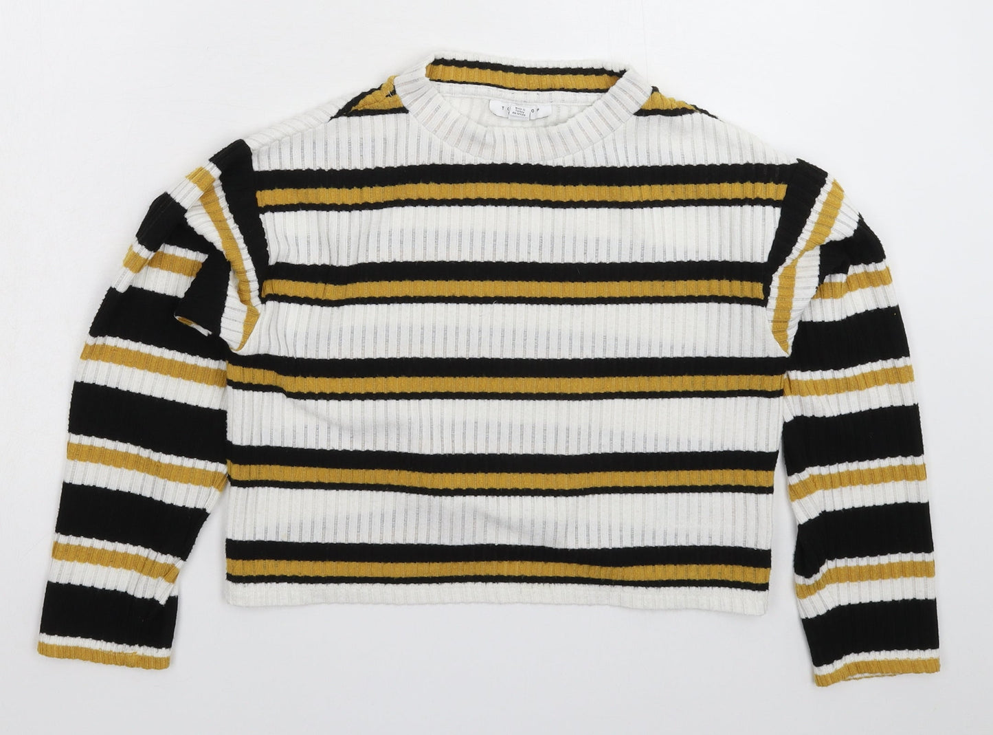 Womens UK Size 4 Topshop Multicoloured Pullover Jumper