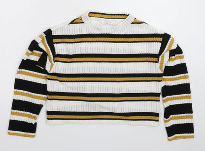 Womens UK Size 4 Topshop Multicoloured Pullover Jumper
