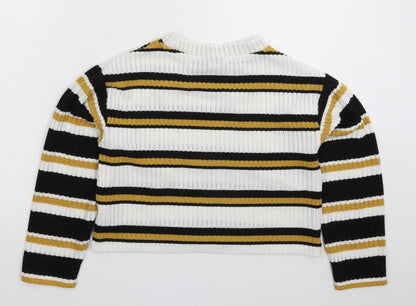 Womens UK Size 4 Topshop Multicoloured Pullover Jumper