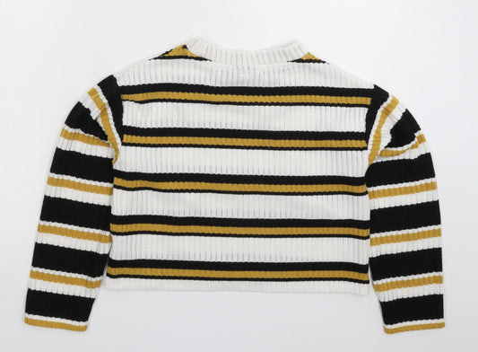 Womens UK Size 4 Topshop Multicoloured Pullover Jumper