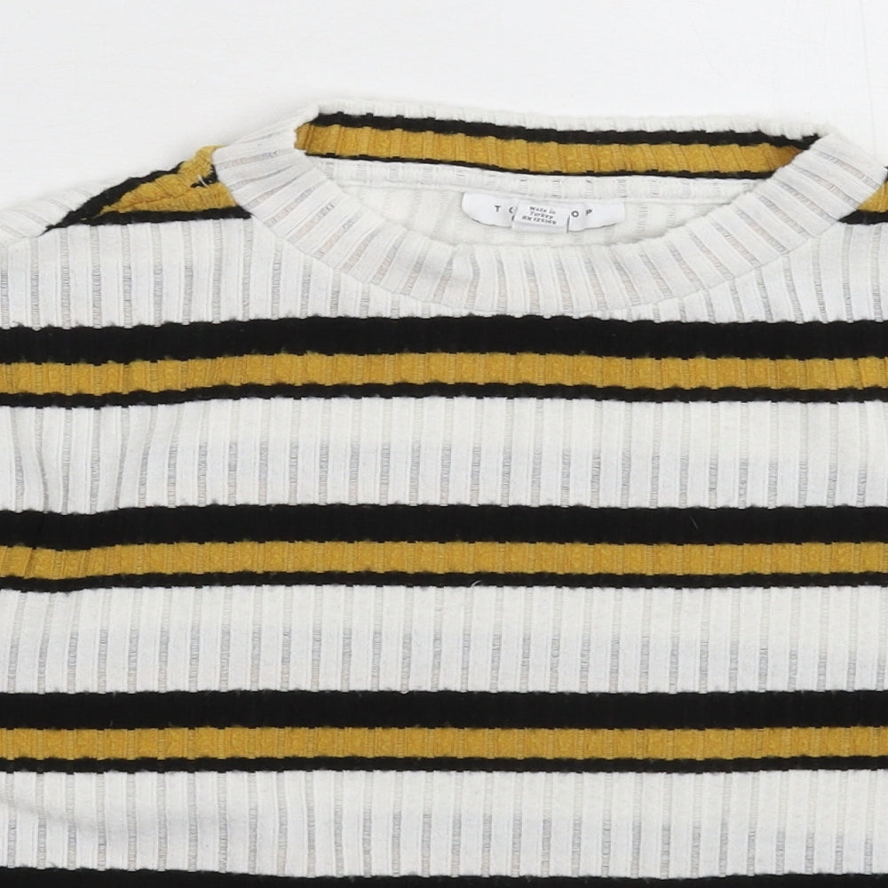 Womens UK Size 4 Topshop Multicoloured Pullover Jumper
