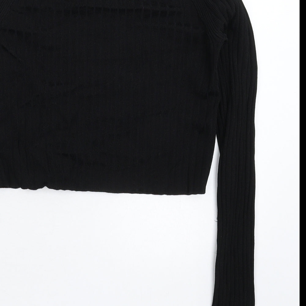 Womens UK Size 12 Topshop Black Pullover Jumper