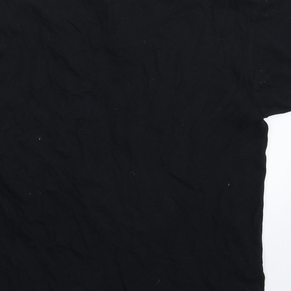 Womens UK Size S Roly Black Basic T-Shirt