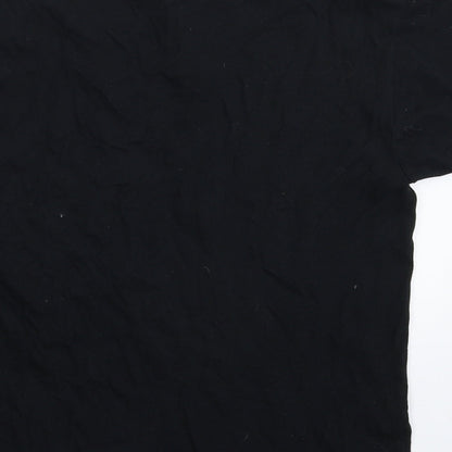 Womens UK Size S Roly Black Basic T-Shirt