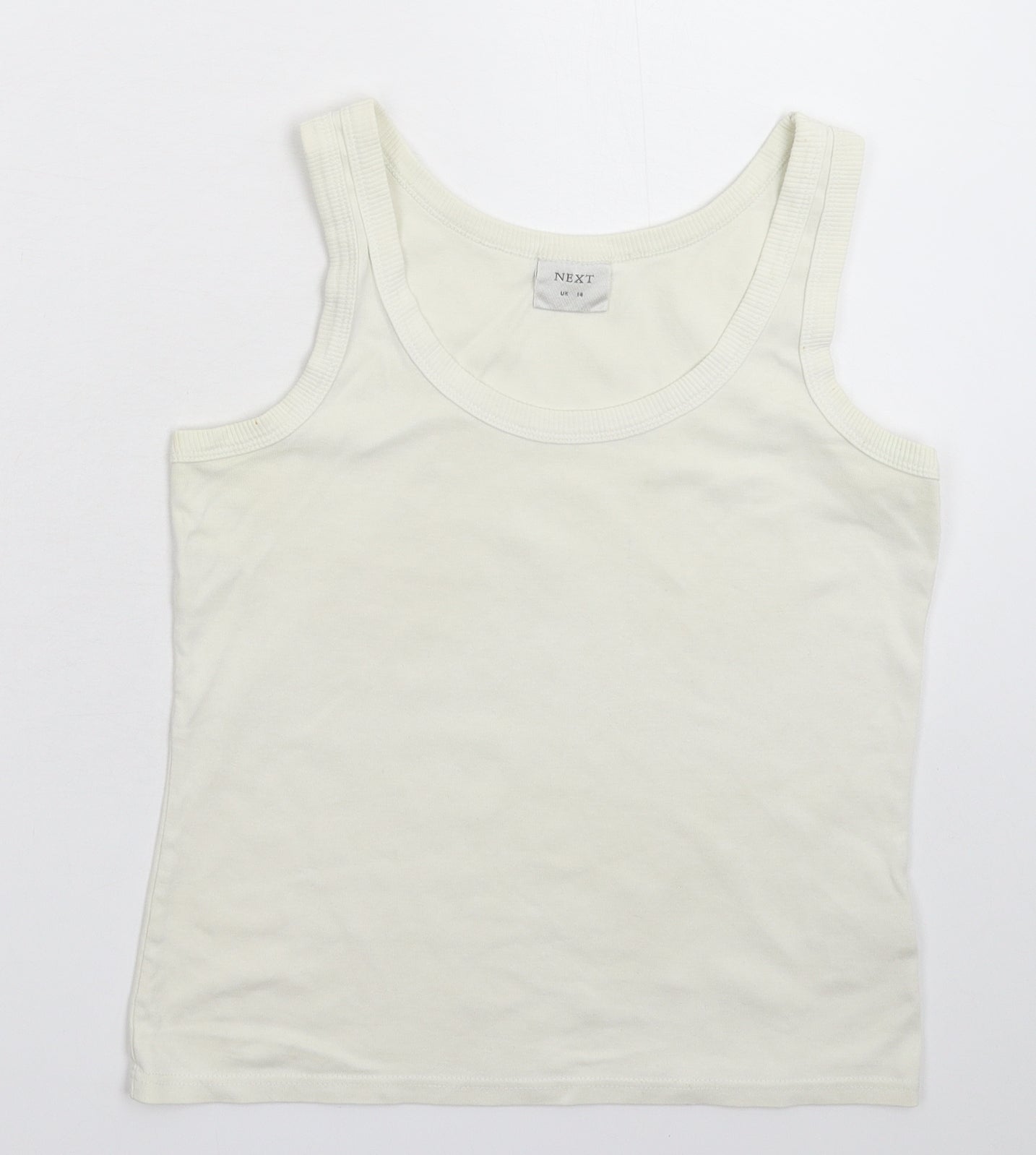 Womens UK Size 14 NEXT White Basic Tank