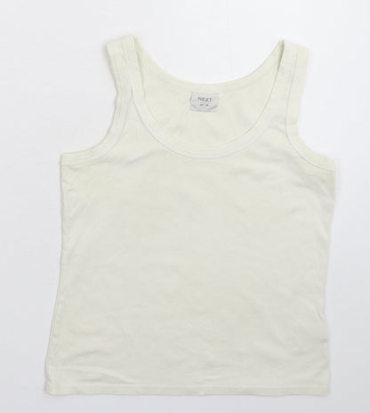 Womens UK Size 14 NEXT White Basic Tank