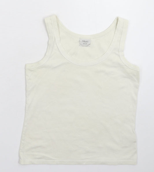 Womens UK Size 14 NEXT White Basic Tank