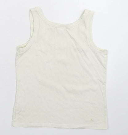 Womens UK Size 14 NEXT White Basic Tank