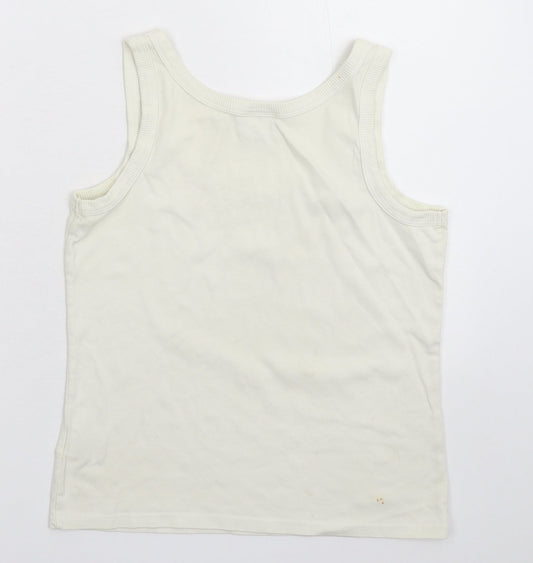 Womens UK Size 14 NEXT White Basic Tank