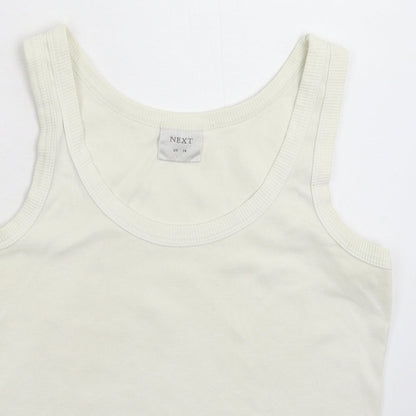 Womens UK Size 14 NEXT White Basic Tank
