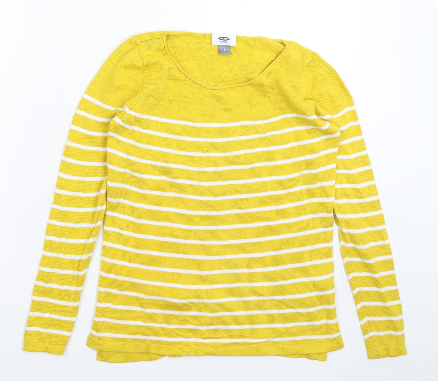 Womens UK Size S Old Navy Yellow Pullover Jumper