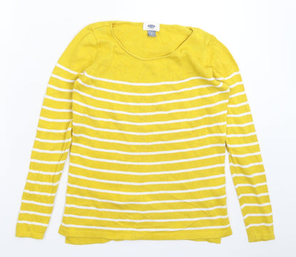 Womens UK Size S Old Navy Yellow Pullover Jumper