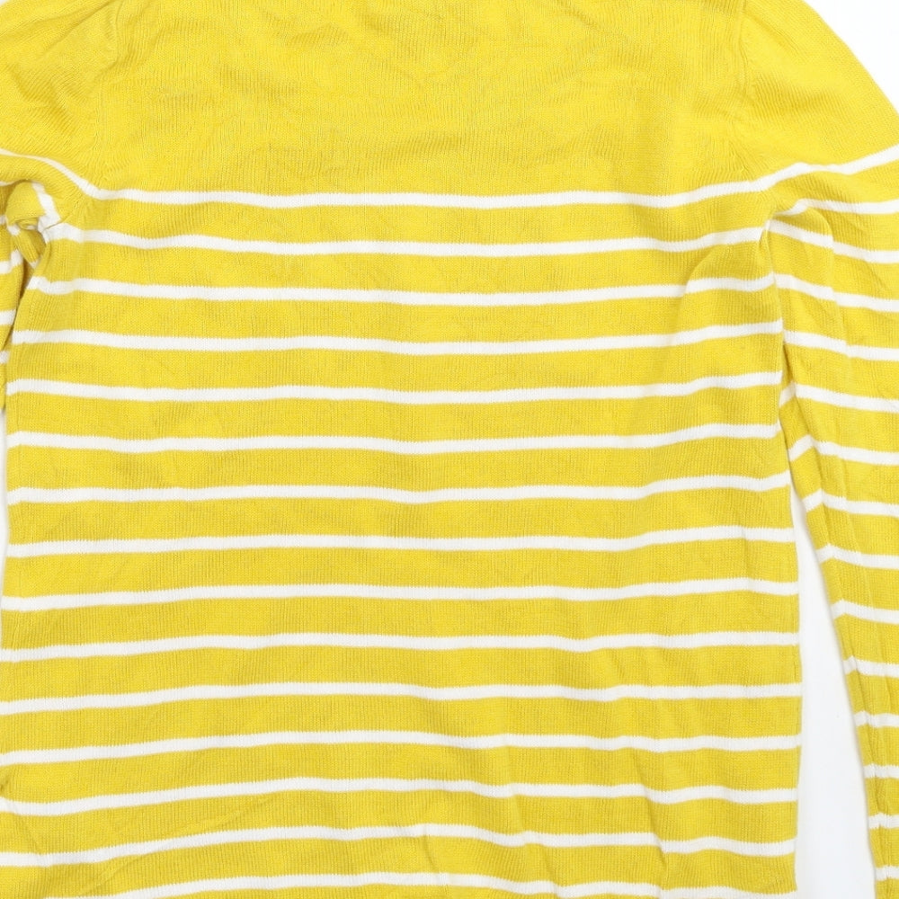 Womens UK Size S Old Navy Yellow Pullover Jumper