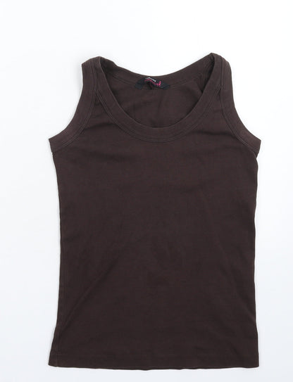 Womens UK Size 12 Red Herring Grey Basic Tank