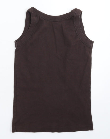 Womens UK Size 12 Red Herring Grey Basic Tank