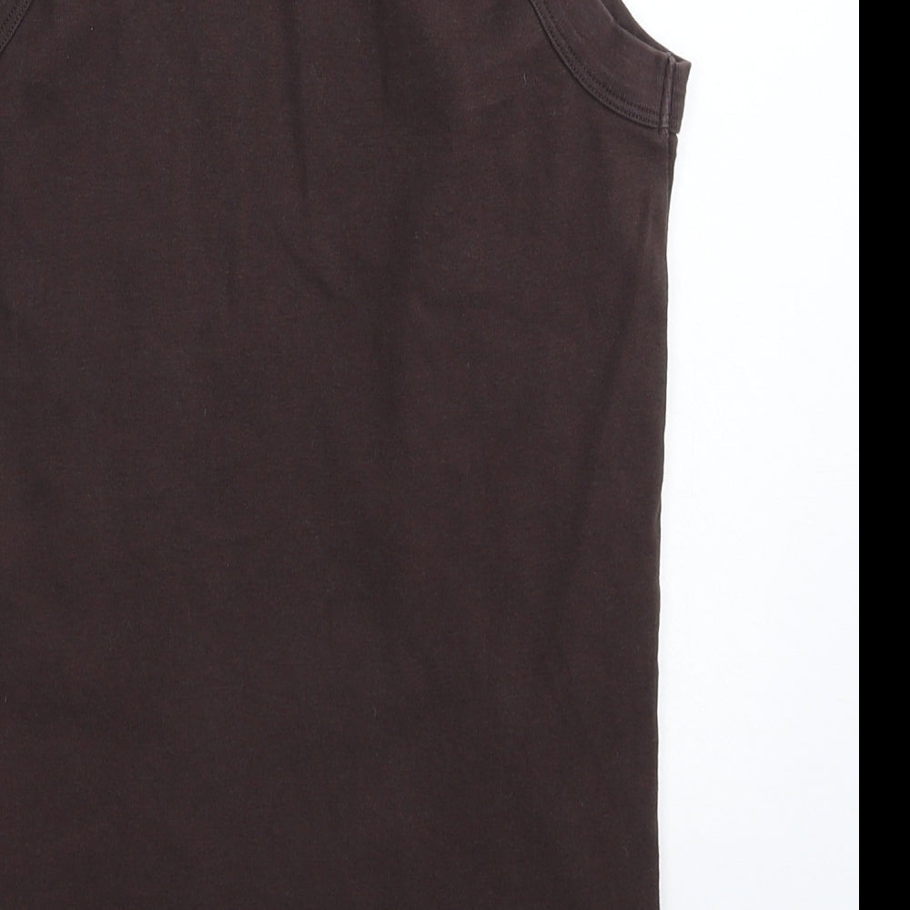 Womens UK Size 12 Red Herring Grey Basic Tank
