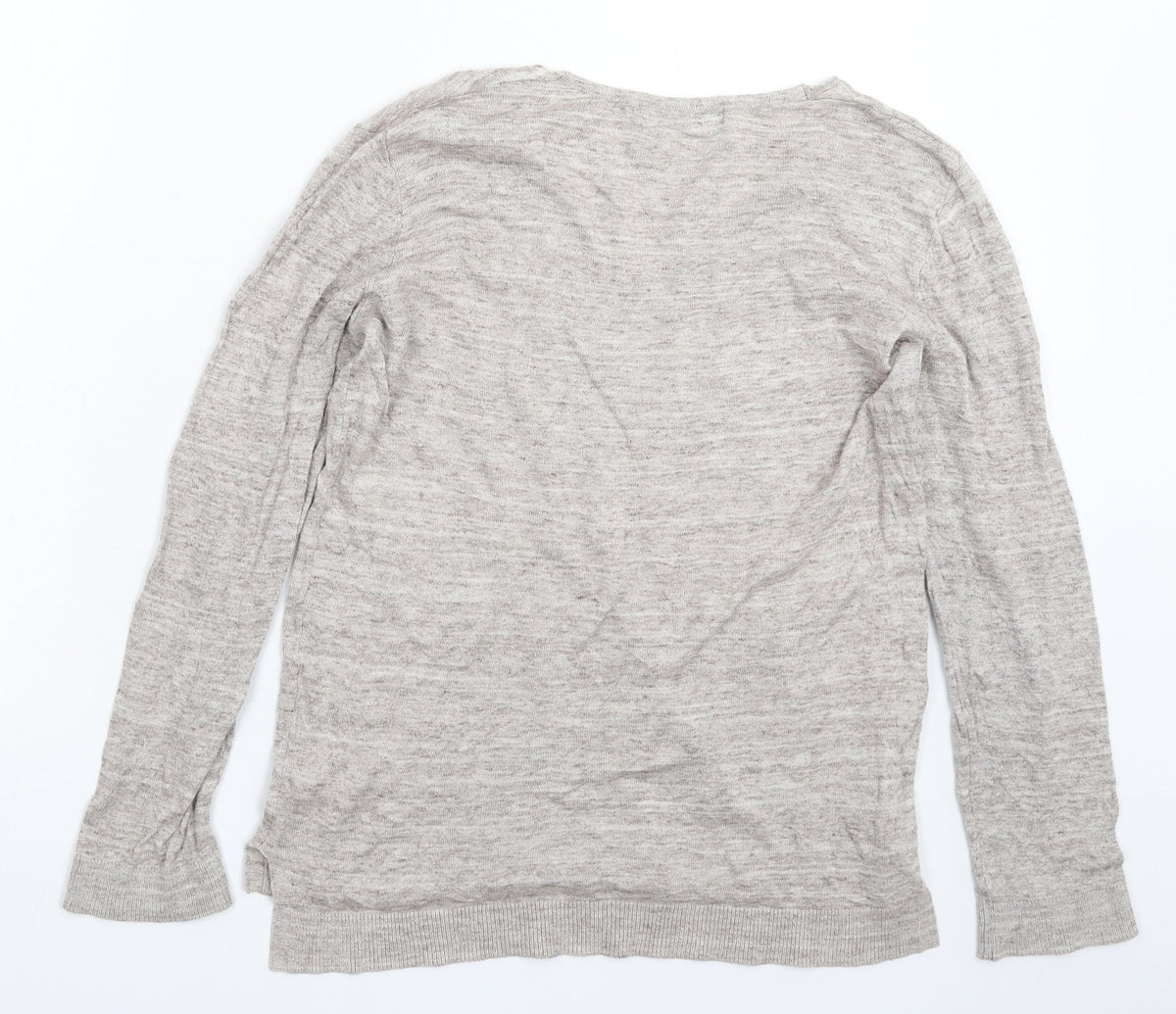 Back view of David Jones women’s grey knit jumper, size S